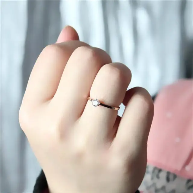 Rose Gold Color Bridal Wedding Rings for Women High Quality Titanium Steel Prong Setting Cubic Zirconia Women Love Rings Cheap
Rose Gold Color Bridal Wedding Rings for Women High Quality Titanium Steel Prong Setting Cubic Zirconia Women Love Rings Cheap