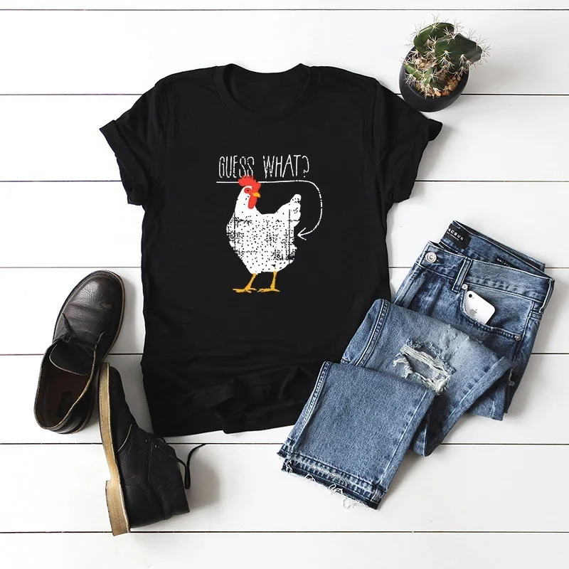 S-5XL 100% cotton women t-shirt Harajuku summer cute cock printed T-shirt short sleeves o-neck Large Size Tee Casual Loose Tops
S-5XL 100% cotton women t-shirt Harajuku summer cute cock printed T-shirt short sleeves o-neck Large Size Tee Casual Loose Tops