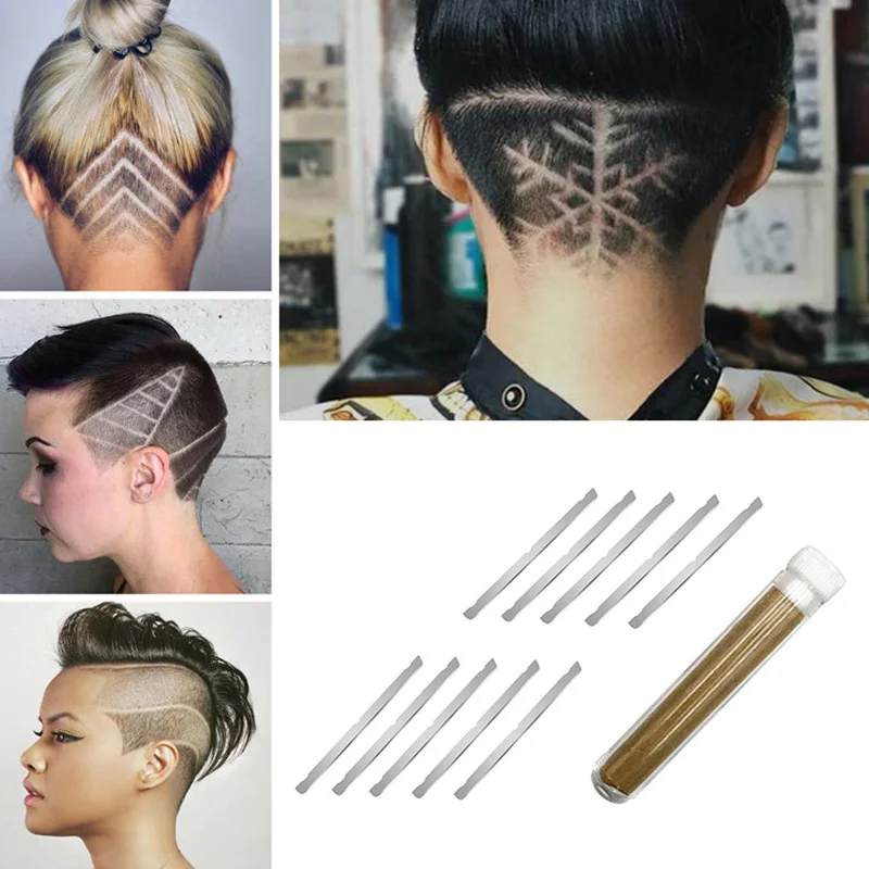 10PCS Multifunction Hair Trimmer Engraving Blades Salon Razor Blades Stainless Steel Shavings Eyebrows Blades
10PCS Multifunction Hair Trimmer Engraving Blades Salon Razor Blades Stainless Steel Shavings Eyebrows Blades