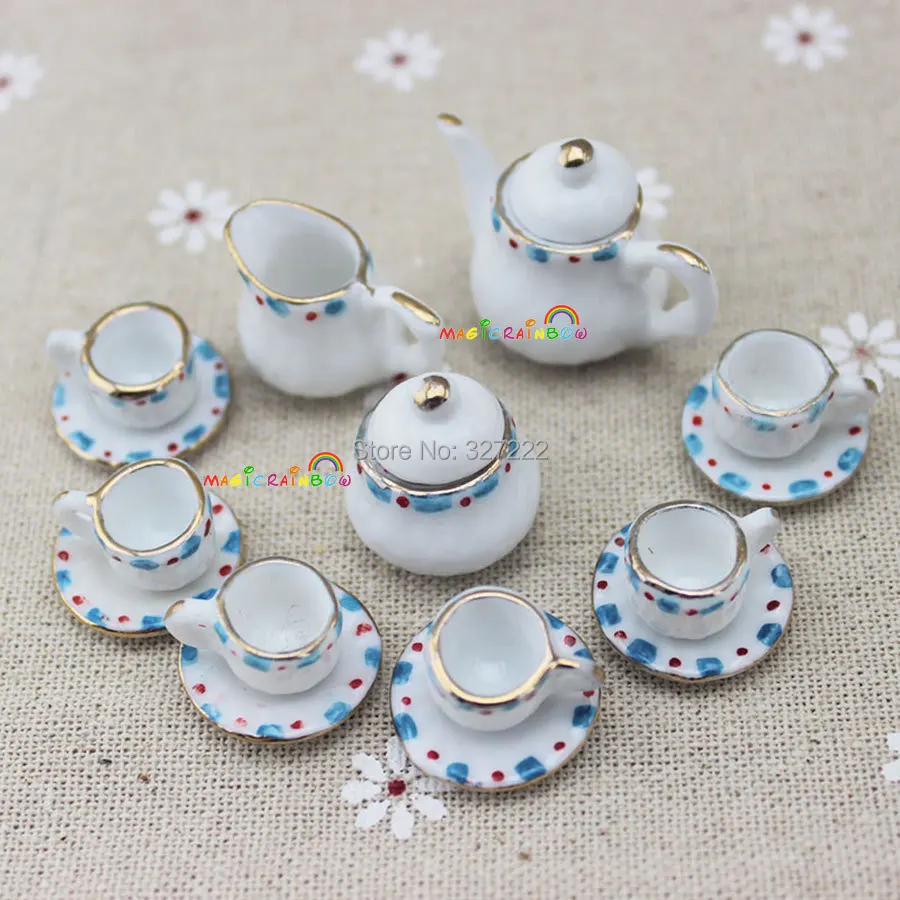 1 12 scale Dollhouse Miniatures Mini Coffee Tea Set Porcelain Dish Plate Pot Cup Teapot 15pc Blue Checked Pattern
1 12 scale Dollhouse Miniatures Mini Coffee Tea Set Porcelain Dish Plate Pot Cup Teapot 15pc Blue Checked Pattern