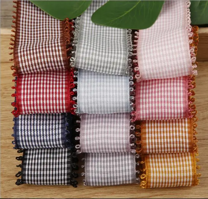 Kewgarden Ear Side Plaid Ribbons 1.5" 1" 3/8" 5/8" Handmade Tape DIY Hairbow Brooch Accessories Packing Webbing 10 Yards
Kewgarden Ear Side Plaid Ribbons 1.5" 1" 3/8" 5/8" Handmade Tape DIY Hairbow Brooch Accessories Packing Webbing 10 Yards