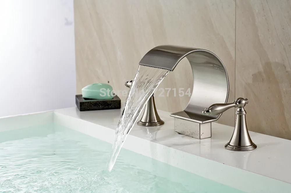 Free Shipping! Nickel Brushed C Curved Basin Faucet Waterfall Sink Mixer Tap Deck Mounted Mixer
Free Shipping! Nickel Brushed C Curved Basin Faucet Waterfall Sink Mixer Tap Deck Mounted Mixer