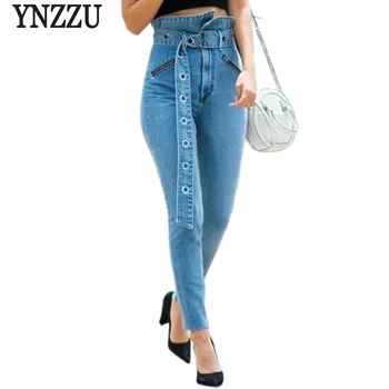 YNZZU High Street Jeans Women 2018 Autumn High Waist Casual Skinny Zipper Denim Pencil Pants Women with Belt jeans femme YB251
YNZZU High Street Jeans Women 2018 Autumn High Waist Casual Skinny Zipper Denim Pencil Pants Women with Belt jeans femme YB251