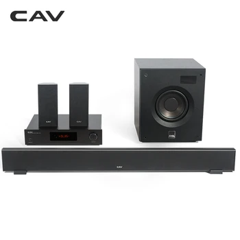 

CAV W8 Home Theater 5.1 DTS Bluetooth 4.2 EDR 3 Sound Modes Music Center Soundbar Subwoofer Surround Combination Home Theater