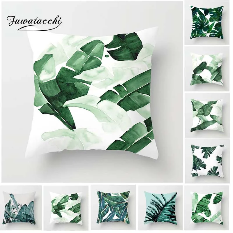 Fuwatacchi Tropical Plant Cushion Cover Palm Leaf Pillow Cover Green Leaf Throw Pillow Cover Decorative Pillowcase for Home Sofa
Fuwatacchi Tropical Plant Cushion Cover Palm Leaf Pillow Cover Green Leaf Throw Pillow Cover Decorative Pillowcase for Home Sofa