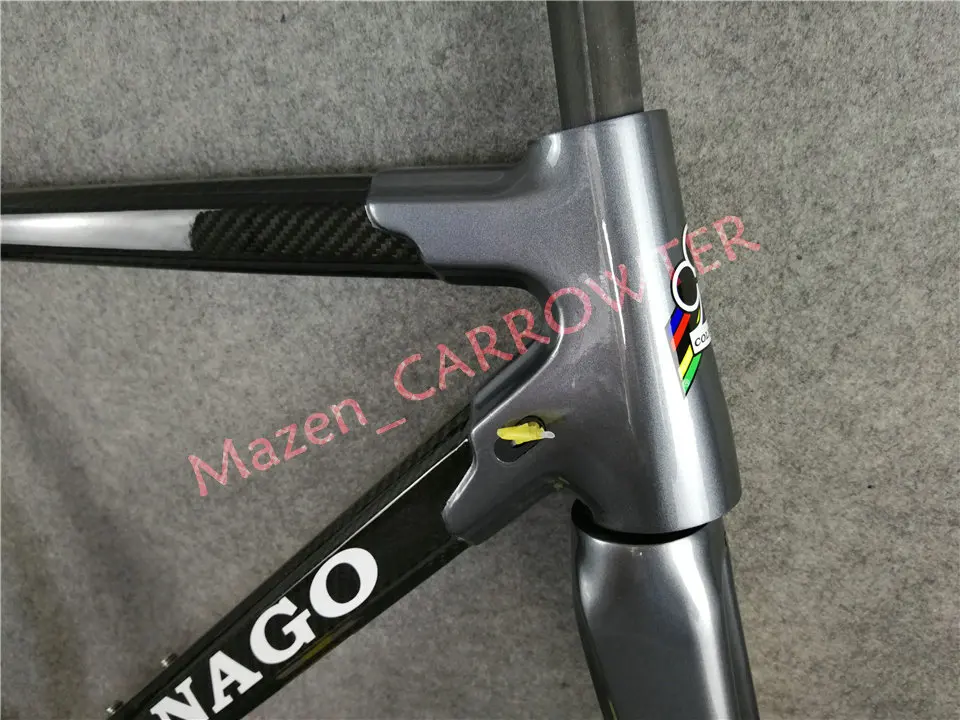 Top Black-Grey painted CARROWTER T1000 3K Glossy/Matte Colnago C60 carbon road frame bicycle Frameset With BB386 XS/S/M/L/XL 10