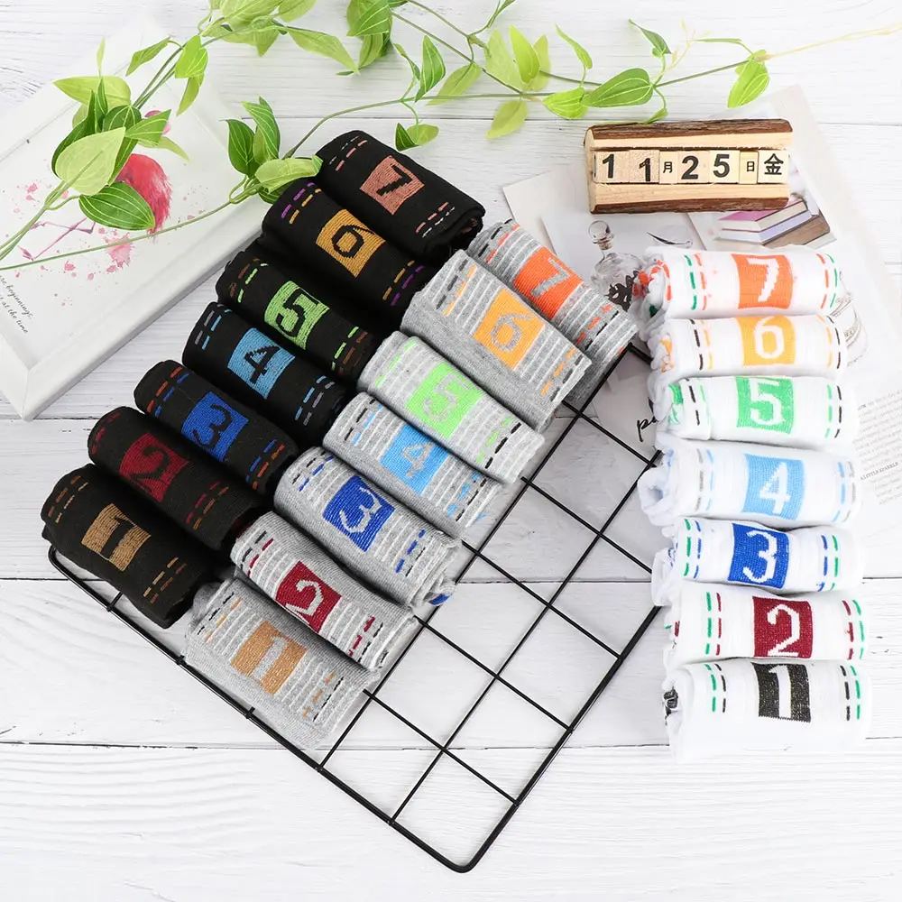 7 Pairs Breathable Cotton Socks Unique Men's Fashion Casual Dress Socks Cotton Ankle Seven Days Week Socks
7 Pairs Breathable Cotton Socks Unique Men's Fashion Casual Dress Socks Cotton Ankle Seven Days Week Socks