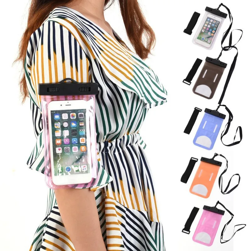 Outdoor Waterproof Underwater EDC Swimming Bags Pouch Phone Case touch Screen Cell Phone Armband Dry Bag Lanyard
Outdoor Waterproof Underwater EDC Swimming Bags Pouch Phone Case touch Screen Cell Phone Armband Dry Bag Lanyard