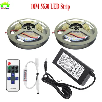 5M 10M 5630 5730 High Bright White Warm White LED Strip Non Waterproof Lighting Tape With Mini RF Wireless Remote Dimmer Adapter
5M 10M 5630 5730 High Bright White Warm White LED Strip Non Waterproof Lighting Tape With Mini RF Wireless Remote Dimmer Adapter
