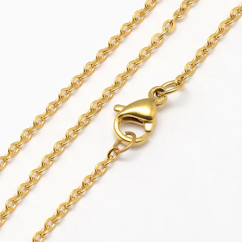20pcs 2mm Gold/Silver Stainless Steel Link Chains Necklaces Fashion Jewelry Cuban Chains
20pcs 2mm Gold/Silver Stainless Steel Link Chains Necklaces Fashion Jewelry Cuban Chains