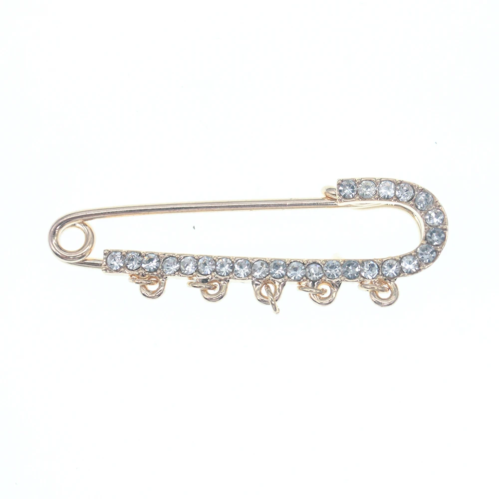 Gold Plating Alloy Rhinestone Brooches Crystal Hijab Scarf Pins With Loops For DIY
Gold Plating Alloy Rhinestone Brooches Crystal Hijab Scarf Pins With Loops For DIY