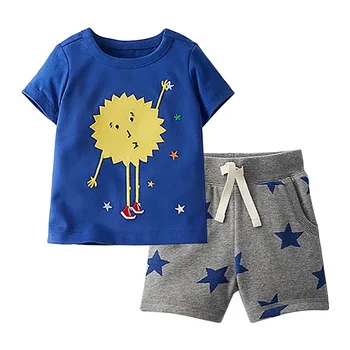 Little Maven New Summer Brand Children Blue Sun Man Stars O-neck Quality Cotton Knitted Boys 1-6yrs Casual Short Tshirt Sets
Little Maven New Summer Brand Children Blue Sun Man Stars O-neck Quality Cotton Knitted Boys 1-6yrs Casual Short Tshirt Sets