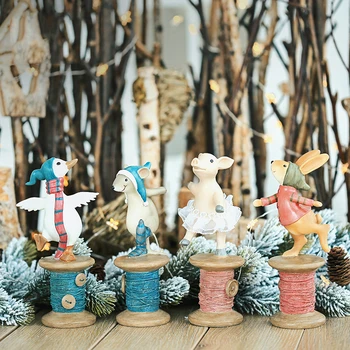 Standing Waving On The Axis Rabbit Pig Mouse Goose Sculpture Resin Statuette Animal Art Gift Figurines Home Decor Accessories
Standing Waving On The Axis Rabbit Pig Mouse Goose Sculpture Resin Statuette Animal Art Gift Figurines Home Decor Accessories