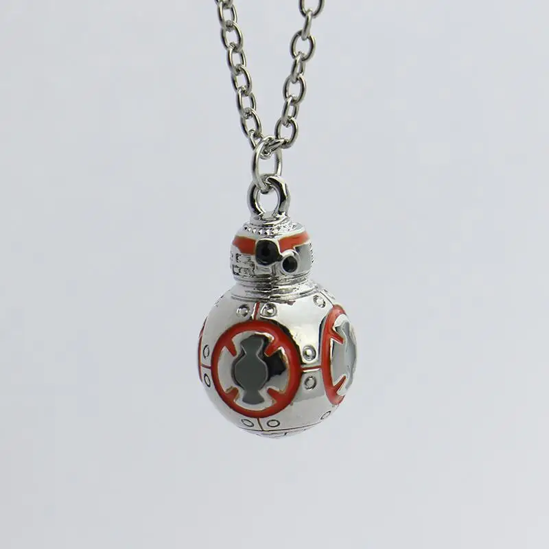 2016 New Star Wars the Force Awakens 3D BB-8 Necklace, the Orange Enamel Black Crystals Pendant with Silver Chain
2016 New Star Wars the Force Awakens 3D BB-8 Necklace, the Orange Enamel Black Crystals Pendant with Silver Chain
