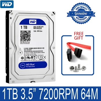 

WD BLUE 1TB Internal Hard Drive Disk 3.5" 7200RPM 64M Cache SATA III 6Gb/s 1000GB HDD HD Harddisk for Desktop Computer