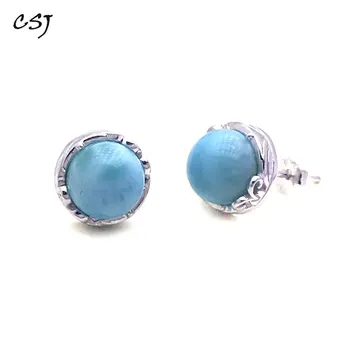 CSJ Natural Blue Larimar Earring Sterling 925 Silver High Quality Larimar Bangle Fine Jewelry Women Femme Wedding Party Gift
CSJ Natural Blue Larimar Earring Sterling 925 Silver High Quality Larimar Bangle Fine Jewelry Women Femme Wedding Party Gift