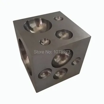 Goldsmith Tools Size 70mm Large Square Dapping Block with different size of the hemispheres
Goldsmith Tools Size 70mm Large Square Dapping Block with different size of the hemispheres