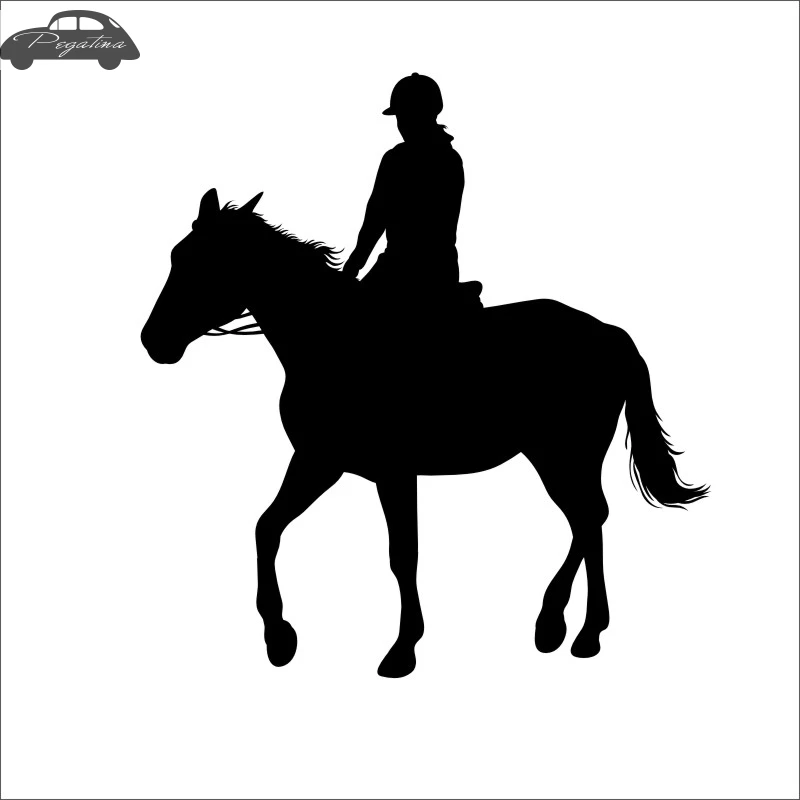 Horse Riding Racing Decal Car Cowboy Sticker Horserace Poster Vinyl Wall Decals Pegatina Decor Mural Sticker