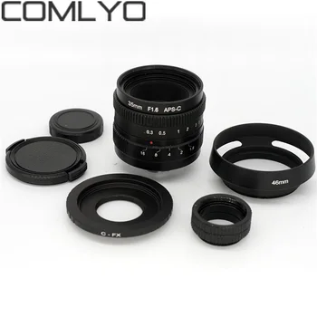 Mirroless 35mm f/1.6 33mm f1.6 for APS-C Camera for Fuji FX X-E2 + C-FX adapter +camera lens hood+Macro Ring*2+ FX lens rear cap 
Mirroless 35mm f/1.6 33mm f1.6 for APS-C Camera for Fuji FX X-E2 + C-FX adapter +camera lens hood+Macro Ring*2+ FX lens rear cap