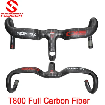 TOSEEK full carbon fiber road bike integrated handlebar bent handlebar UD matte31.8* 400/420440*90/100/110/120mm bike parts
TOSEEK full carbon fiber road bike integrated handlebar bent handlebar UD matte31.8* 400/420440*90/100/110/120mm bike parts