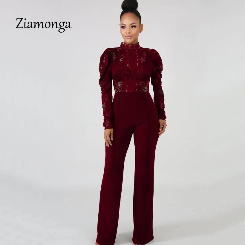 Ziamonga New Casual Elegant Lace Jumpsuit Women Long Pants Long Sleeve Hollow Out Slim Work Office Rompers Macacao Feminino
Ziamonga New Casual Elegant Lace Jumpsuit Women Long Pants Long Sleeve Hollow Out Slim Work Office Rompers Macacao Feminino