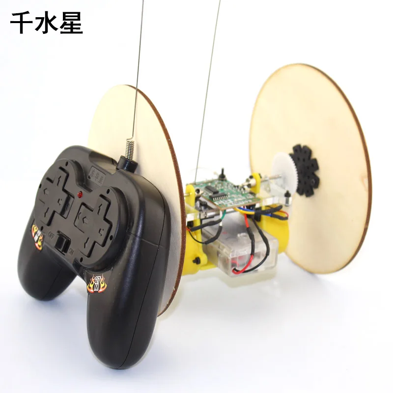 Fun remote control two-wheeler maker space diy kit homemade car material scientific experimental model robot
Fun remote control two-wheeler maker space diy kit homemade car material scientific experimental model robot