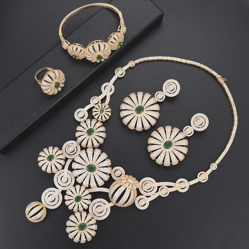 missvikki Exquisite Dubai Gold Cubic Zircon Luxury Jewelry set Brand Nigerian Wedding African Beads Jewelry Set women Costumer
missvikki Exquisite Dubai Gold Cubic Zircon Luxury Jewelry set Brand Nigerian Wedding African Beads Jewelry Set women Costumer