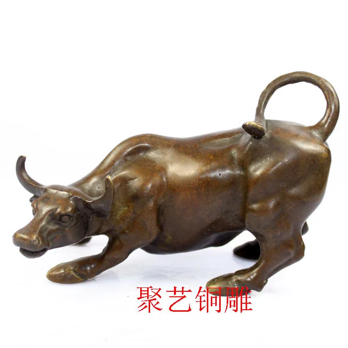 Bronze sculpture, copper cattle decoration cattle home accessories cattle bull crafts Bronze statue copper
