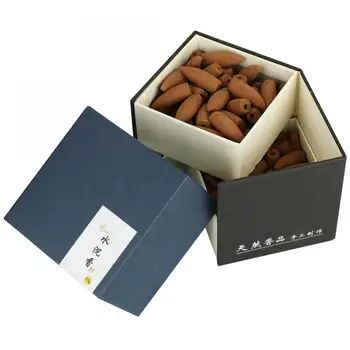 Approx 120pcs/Box Agarwood Smoke Backflow Incense Cones Aroma Reflux Tower Incense Teardrop-Shaped Brown Two Layers Cones Gift
Approx 120pcs/Box Agarwood Smoke Backflow Incense Cones Aroma Reflux Tower Incense Teardrop-Shaped Brown Two Layers Cones Gift