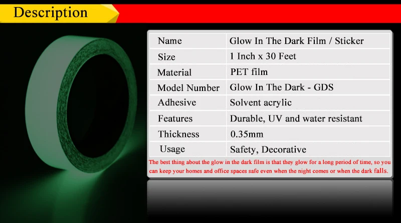 glow in the dark film 96