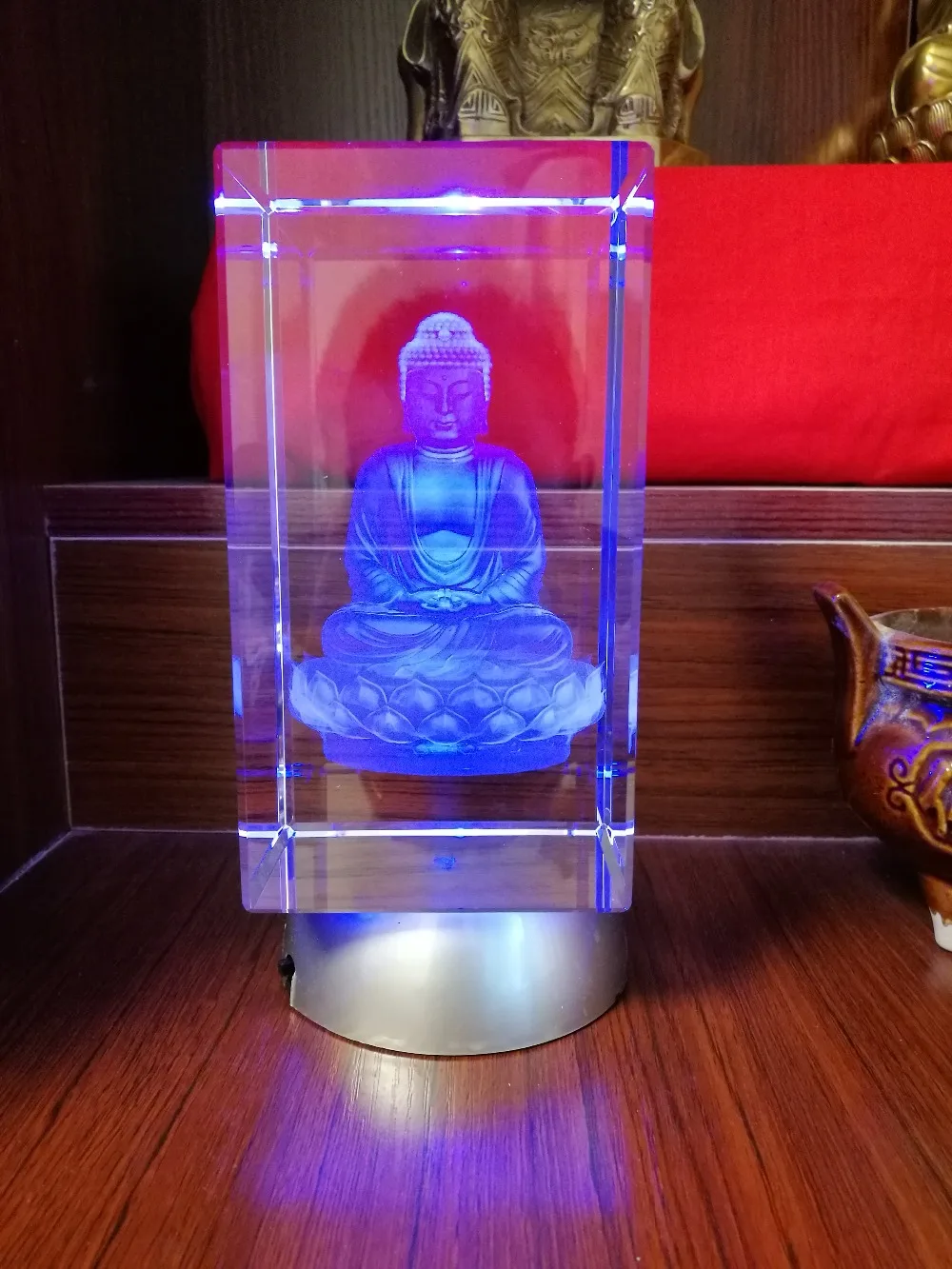 GOOD -15 CM LARGE # Efficacious HOME family Talisman- Greco-Buddhist 3D crystal Buddhist Buddha statue Figurine statue
GOOD -15 CM LARGE # Efficacious HOME family Talisman- Greco-Buddhist 3D crystal Buddhist Buddha statue Figurine statue