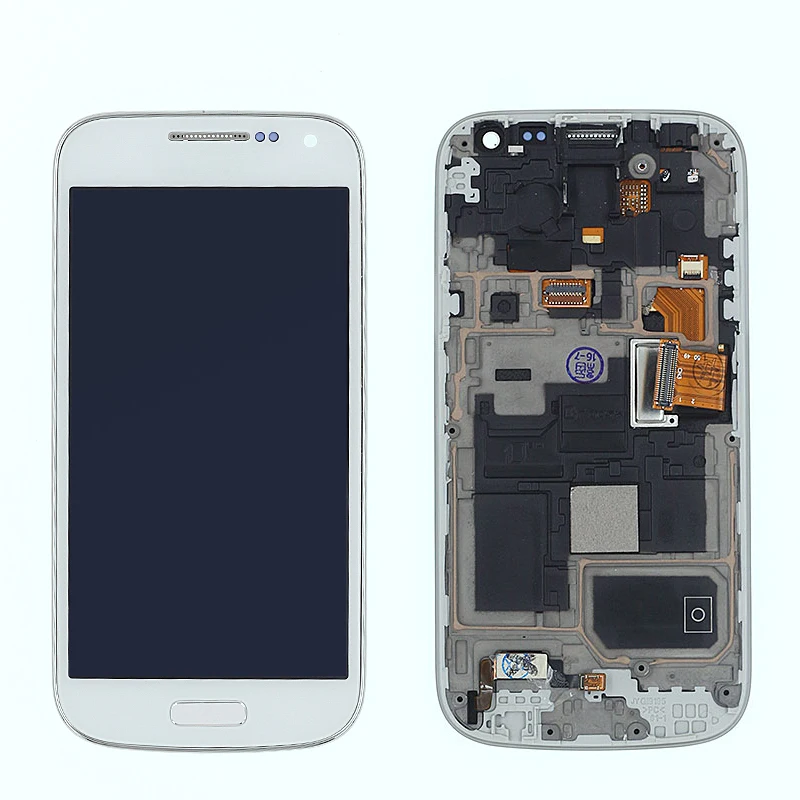 4 3 "AMOLED для SAMSUNG Galaxy S4 мини ЖК дисплей Дисплей Сенсорный экран с рамкой Сань Син