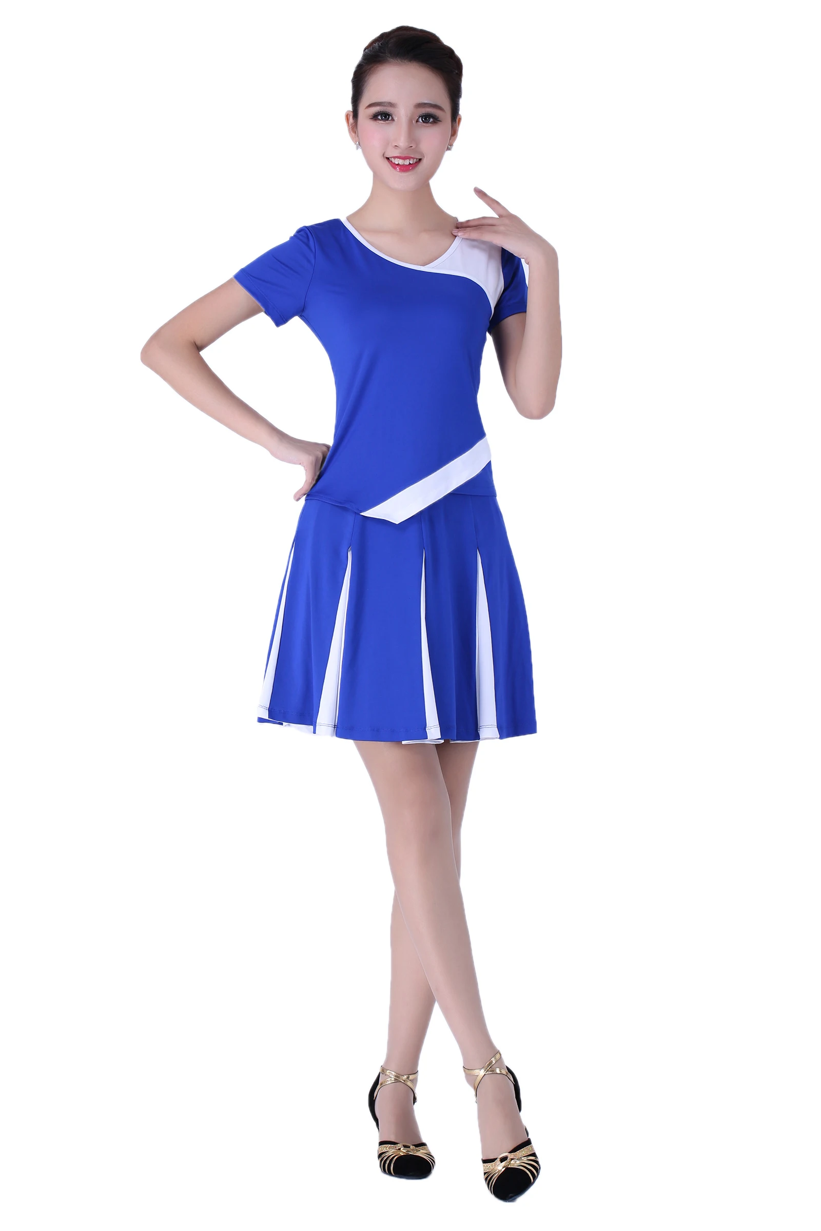 2019 Square dance clothing suit new summer sports middle - aged dance performances dress short - sleeved
2019 Square dance clothing suit new summer sports middle - aged dance performances dress short - sleeved
