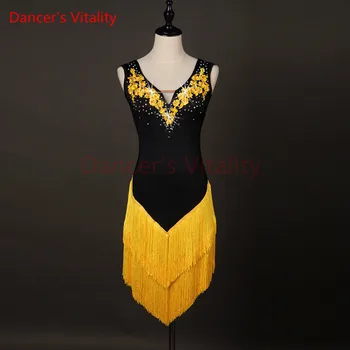 New Latin Dance Skirt Women High Quality Custom Made Size Classic Stage Tassel Latin Dancing Costume Adult Latin Dresses
New Latin Dance Skirt Women High Quality Custom Made Size Classic Stage Tassel Latin Dancing Costume Adult Latin Dresses