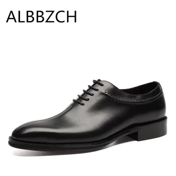 New men's fashion oxfords lace up genuine leather dress shoes men wedding shoes high quality business office work shoes size 44
New men's fashion oxfords lace up genuine leather dress shoes men wedding shoes high quality business office work shoes size 44