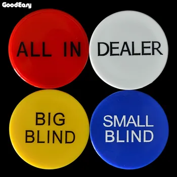 HOT SALE 4PCS/SET Melamine Round Plastic Dealer coins SMALL BLIND/BIG BLIND/DEALER/All IN Texas Poker Chip Set Coin Buttons game
HOT SALE 4PCS/SET Melamine Round Plastic Dealer coins SMALL BLIND/BIG BLIND/DEALER/All IN Texas Poker Chip Set Coin Buttons game