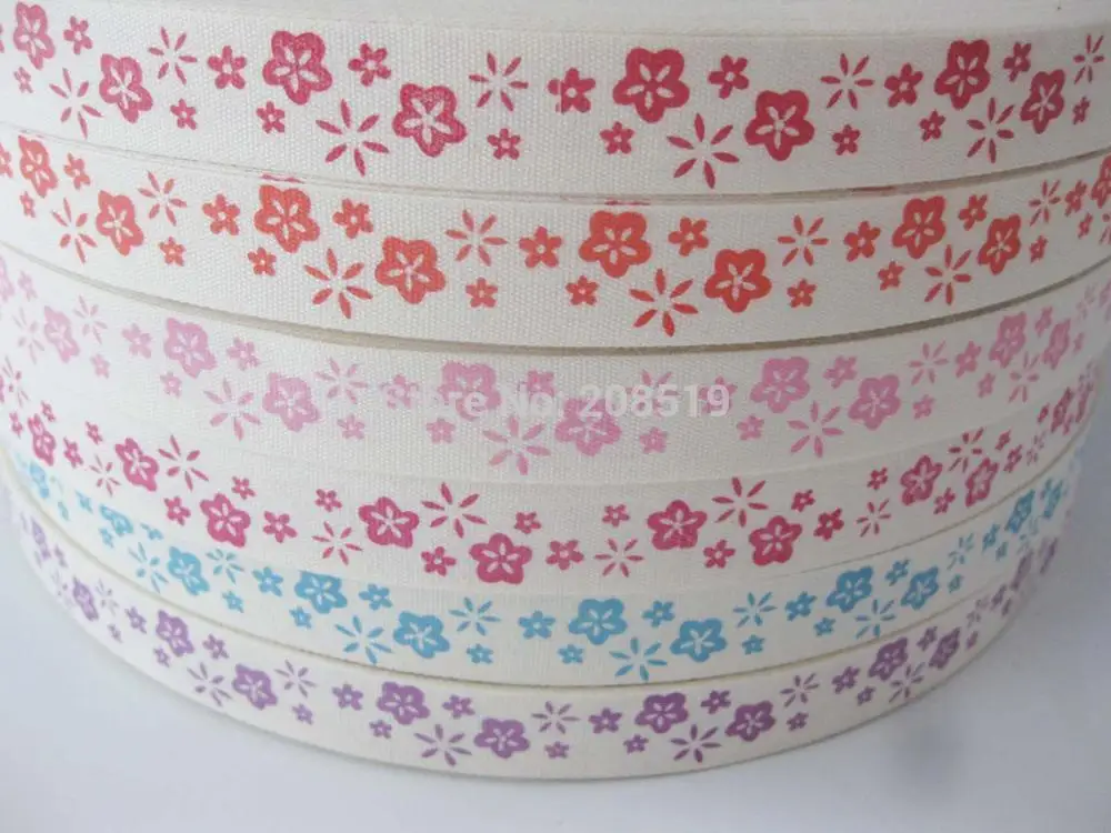 CRNNLN Printed little flower 100% cotton Ribbons 24 Yards DIY designer decoration clothes accessories
CRNNLN Printed little flower 100% cotton Ribbons 24 Yards DIY designer decoration clothes accessories