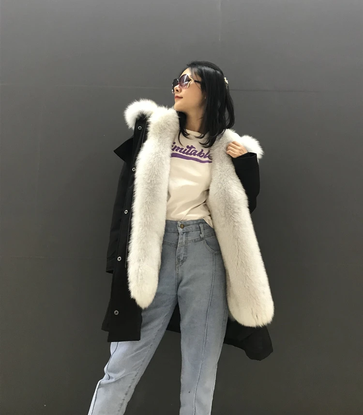Women parker coat fox raccoon fur overcoat hooded rex rabbit fur liner outerwear with detachable fox raccoon fur collar female
Women parker coat fox raccoon fur overcoat hooded rex rabbit fur liner outerwear with detachable fox raccoon fur collar female