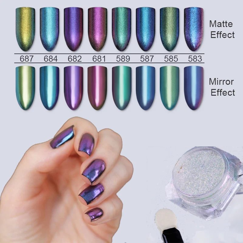 1Box 1g Mirror Effect Chrome Pigment Powder Nail Glitter Dip nail Powder Rose Gold Shining Nails Powder Nail Art Decorations
1Box 1g Mirror Effect Chrome Pigment Powder Nail Glitter Dip nail Powder Rose Gold Shining Nails Powder Nail Art Decorations