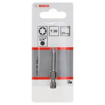 BOSCH 2607001636 Tip screw driver T20 Extradura AND 49mm
BOSCH 2607001636 Tip screw driver T20 Extradura AND 49mm