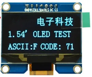 1.54 inch 7PIN Blue OLED Module SSD1309 Drive IC Compatible for SSD1306 IIC / SPI Interface 128*64
1.54 inch 7PIN Blue OLED Module SSD1309 Drive IC Compatible for SSD1306 IIC / SPI Interface 128*64