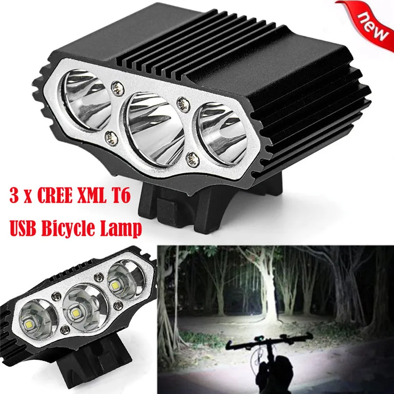 12000 Lm 3 x XML T6 LED 3 Modes Bicycle Lamp Bike Light Headlight Cycling Torch (2)