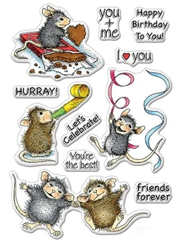 Cartoon mouse Clear Stamp for Scrapbooking Transparent Silicone Rubber DIY Photo Album Decor 8812
Cartoon mouse Clear Stamp for Scrapbooking Transparent Silicone Rubber DIY Photo Album Decor 8812