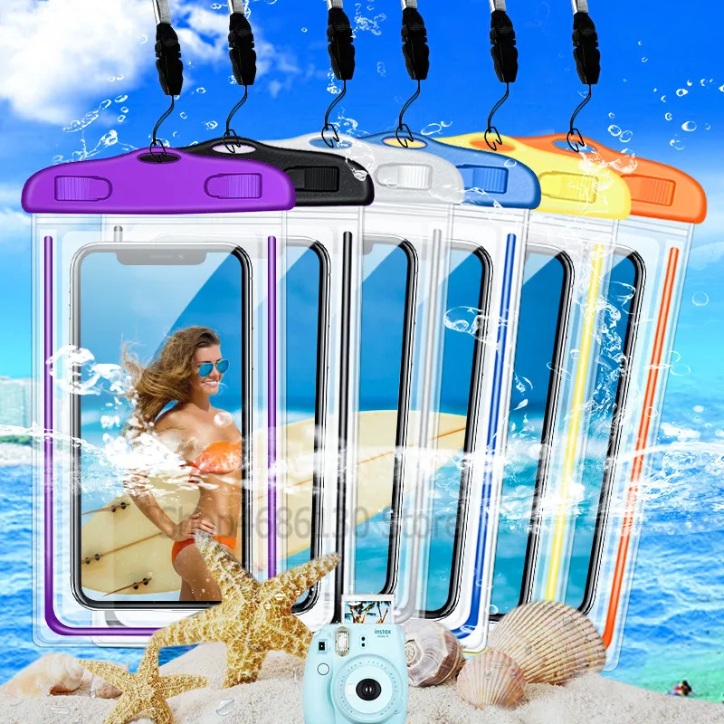 Waterproof Mobile Phone Case For iPhone X Xs Max Xr 8 7 For Samsung S9 S8 Clear PVC Sealed Underwater Cell Phone Dry Pouch Cover
Waterproof Mobile Phone Case For iPhone X Xs Max Xr 8 7 For Samsung S9 S8 Clear PVC Sealed Underwater Cell Phone Dry Pouch Cover