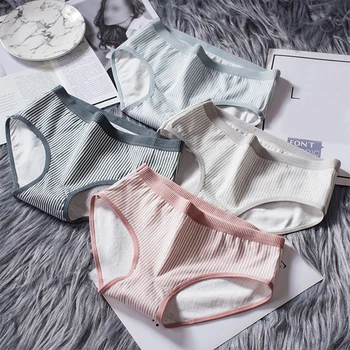 2019 New Intimates Briefs Underwear Girls Lingerie Popular 1PC Panties Cotton Striped Women Breathable Female Hot Sale
2019 New Intimates Briefs Underwear Girls Lingerie Popular 1PC Panties Cotton Striped Women Breathable Female Hot Sale