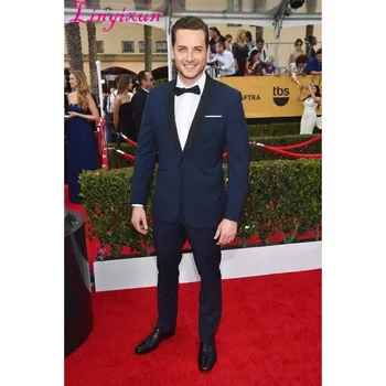 Linyixun New Arrival Grooms Tuxedos Celebrity Navy Carpet Mens Suits For Wedding Shawl Lapel Two Piece Men Suits (Jacket+Pants)
Linyixun New Arrival Grooms Tuxedos Celebrity Navy Carpet Mens Suits For Wedding Shawl Lapel Two Piece Men Suits (Jacket+Pants)