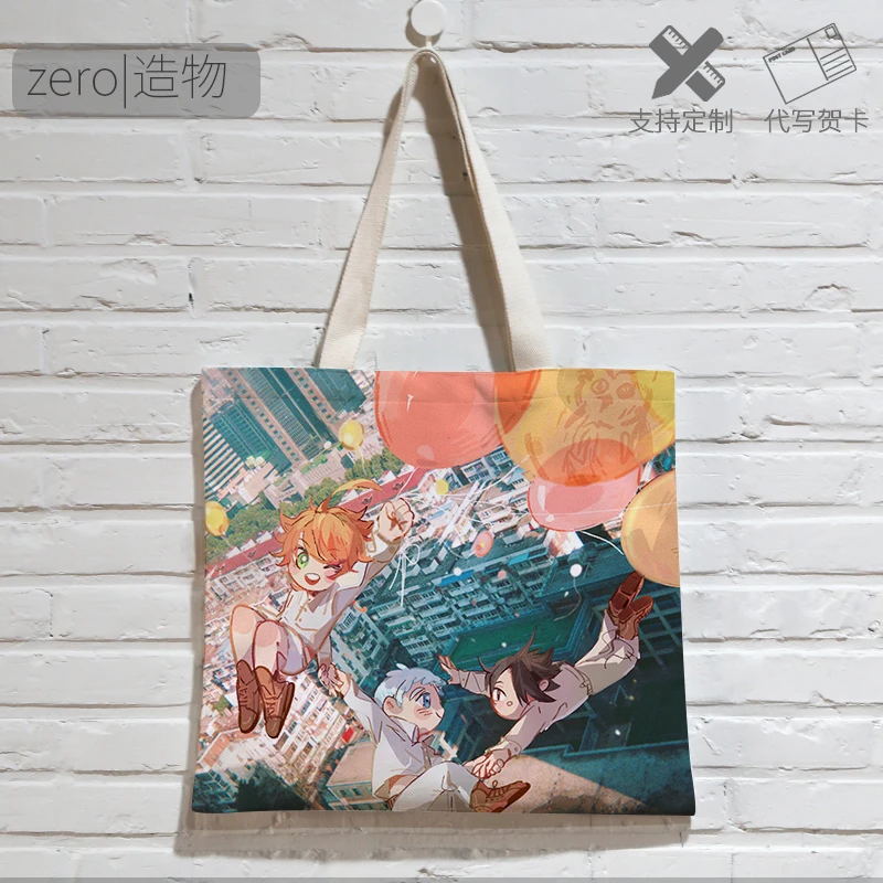 The Promised Neverland Women Shoulder Bag Ladies Casual Eco Canvas Tote Handbag Folding Reusable Female Shopping Bags Purse
The Promised Neverland Women Shoulder Bag Ladies Casual Eco Canvas Tote Handbag Folding Reusable Female Shopping Bags Purse