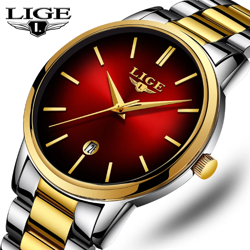 LIGE Women Top Brand Luxury Watches Quartz Business Elegant Fashion Women Watch Stainless Steel Waterproof Automatic Date Watche
LIGE Women Top Brand Luxury Watches Quartz Business Elegant Fashion Women Watch Stainless Steel Waterproof Automatic Date Watche