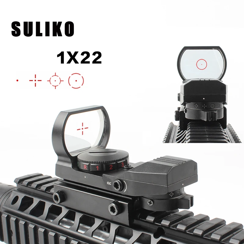 Hot 15-22mm Rail Riflescope Hunting Optics Holographic Red Dot Sight Reflex 4 Reticle Tactical Scope Collimator Sight
Hot 15-22mm Rail Riflescope Hunting Optics Holographic Red Dot Sight Reflex 4 Reticle Tactical Scope Collimator Sight