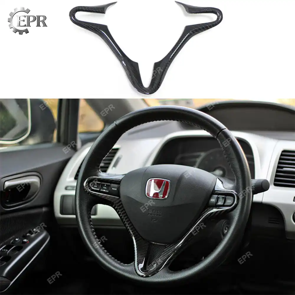 Carbon Steering Wheel Cover For Civic 2006 Carbon Fiber